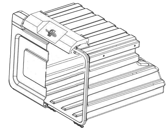 Ящик инструментальный прицепа Kogel,Schmitz 630*640*460 (ступенька)