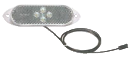 104139 Габаритный LED фонарь белый кабель 0,5m