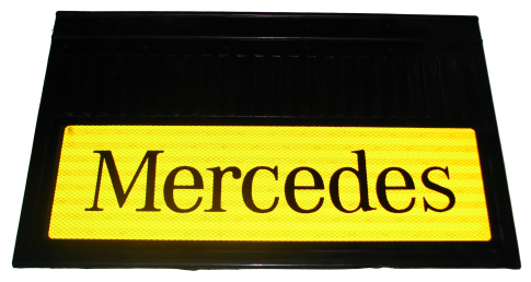 Брызговик 580x360mm Mercedes жёлтый светоотражающий к-т 2 шт. 