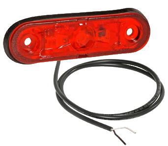 Фонарь габаритный красный  LED с проводом 5 м  замены  1021865