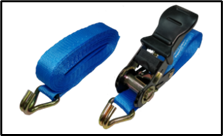 Intertruck. RS2-25-1000-5-ergo-blue Ремень стяжной UVE, 0,4 0 8 тн, 5 метров, 25мм, синий, ERGO, арт RS2-25-1000-5-ergo, , шт