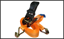 Intertruck. RS2-25-1000-5-ergo-orange Ремень стяжной UVE, 0,4 0 8 тн, 5 метров, 25мм, оранжевый, ERGO, арт RS2-25-1000-5-ergo, , шт