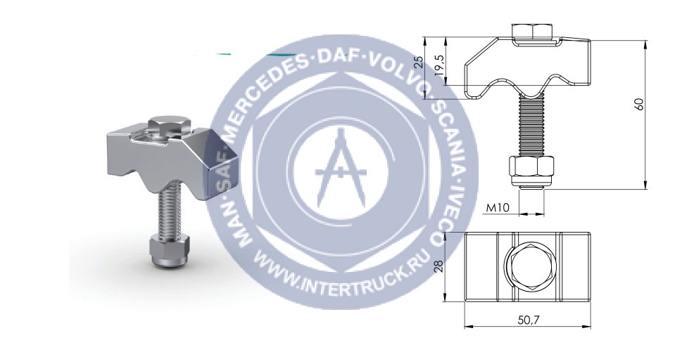 NEVPA. 1530110025 Крепление корзины к раме 153-01-10-025