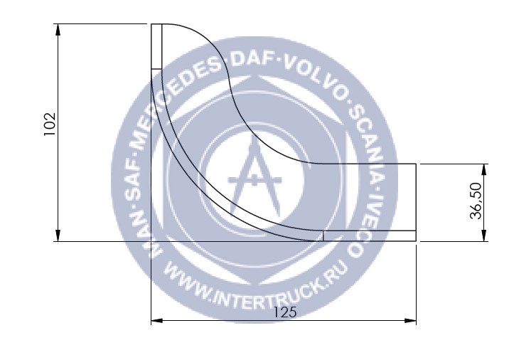 NEVPA. 153-02-11-015 1530211015 Пластиковая заглушка для профиля бок защиты,закругленная, NEVPA