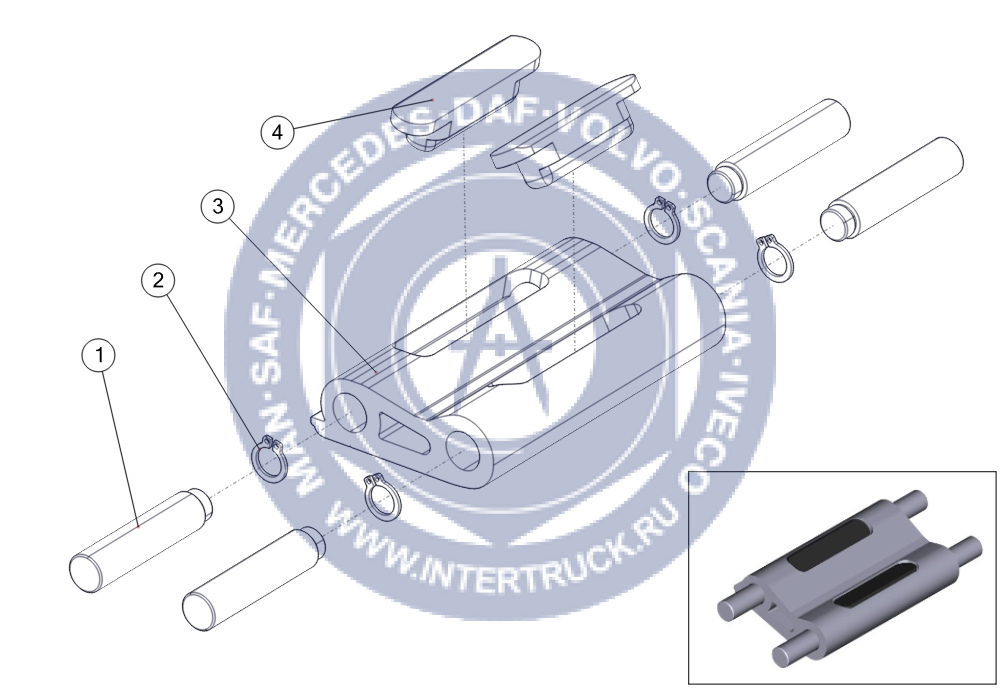 WIELTON. W092493 Петля двери (к-кт) из аллюминия для полуприцепов новая W092493