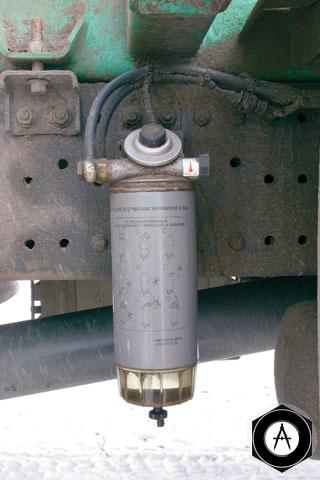 Монтаж топливный фильтр с подогревом и водоотделителем